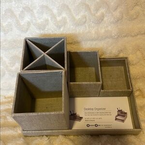 Gray Desktop Organizer